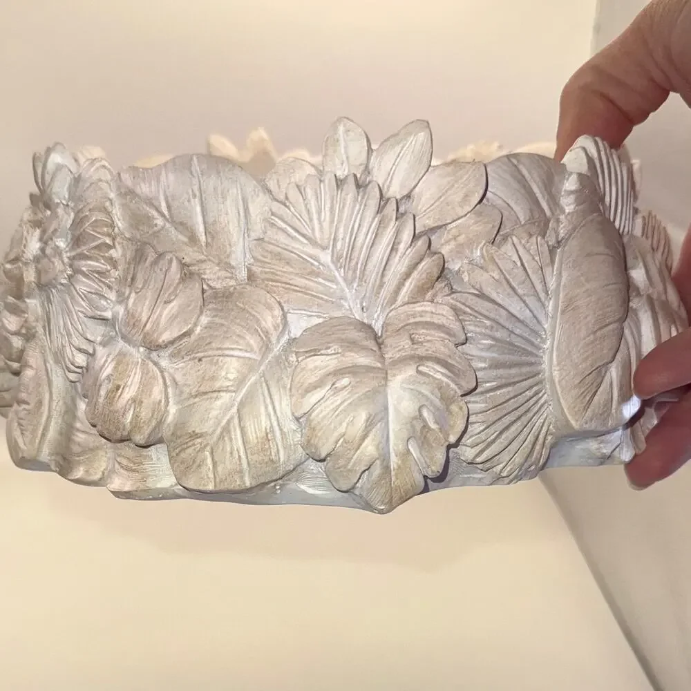 HomeWorx by Harry Slatkin Tropical Leaf Candle Holder Pedestal